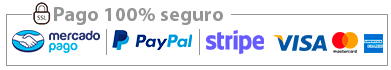 Pago seguro con Paypal MErcado Pago y STRIPE | Cuatro Cuatro 